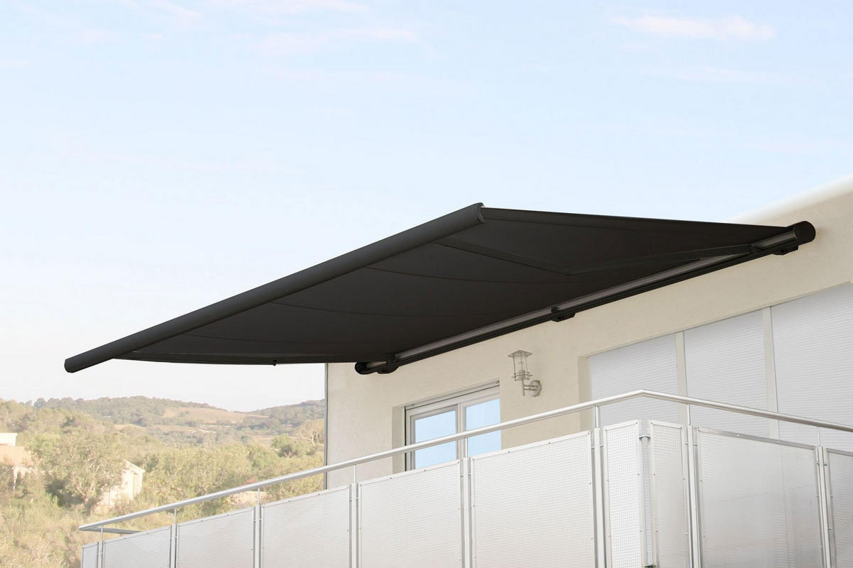 ELEKTRISCHE KASSETTENMARKISE Anthrazit, Anthrazit - Anthrazit, Textil (450/23/300cm) - MCW