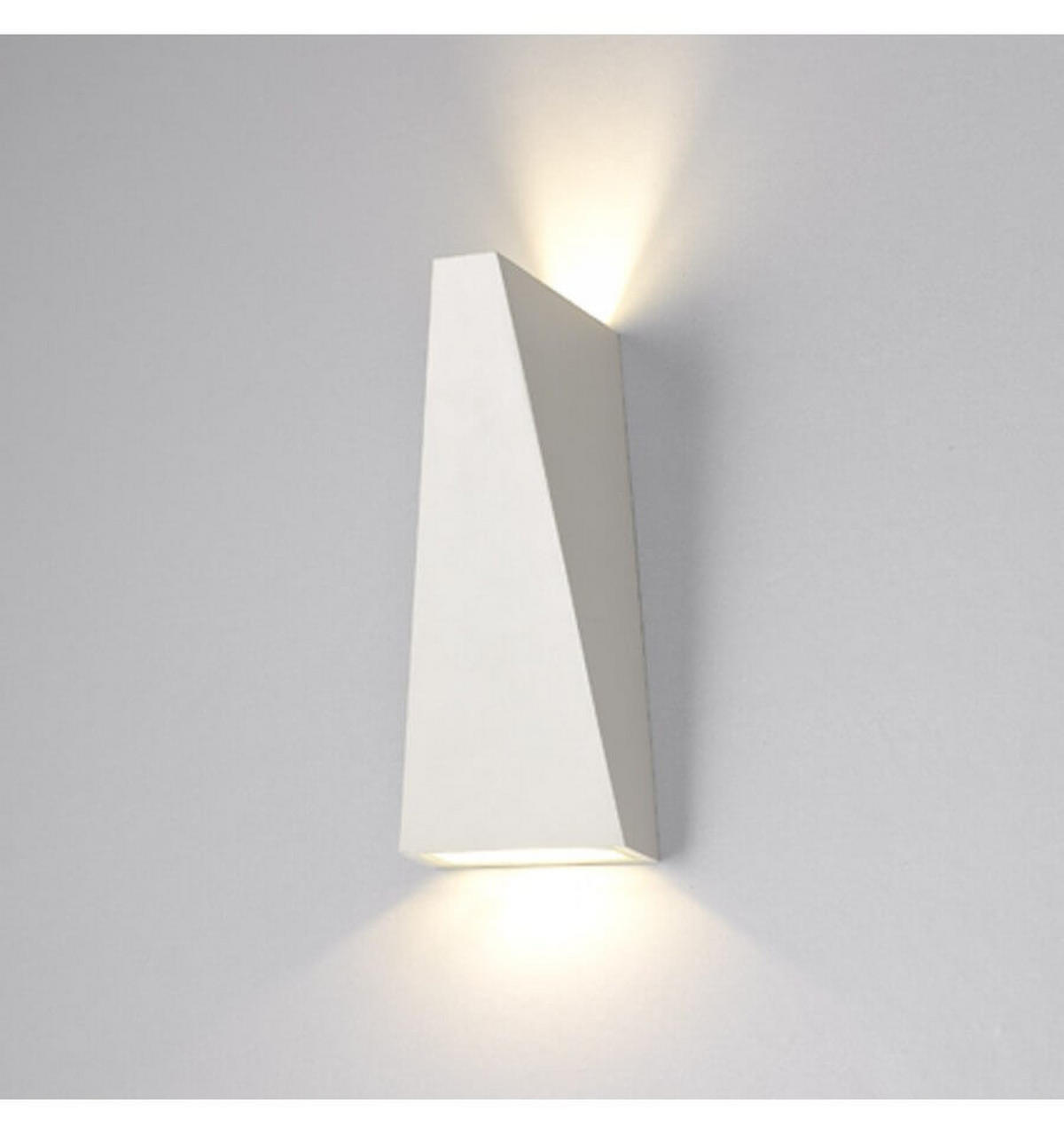 WANDLEUCHTE Helsinki, Weiß, 20cm - Weiß, Metall (9/20/9cm) - KOSILUM