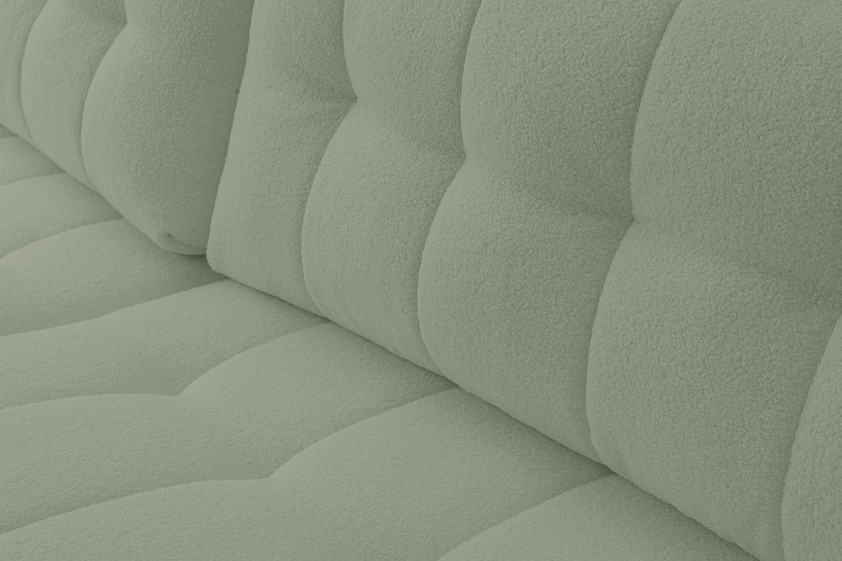 ECKSOFA Palermo mit Schlaffunktion und Bettkasten - Hellgrün, Holz/Holzwerkstoff (245/143cm) - Ravio