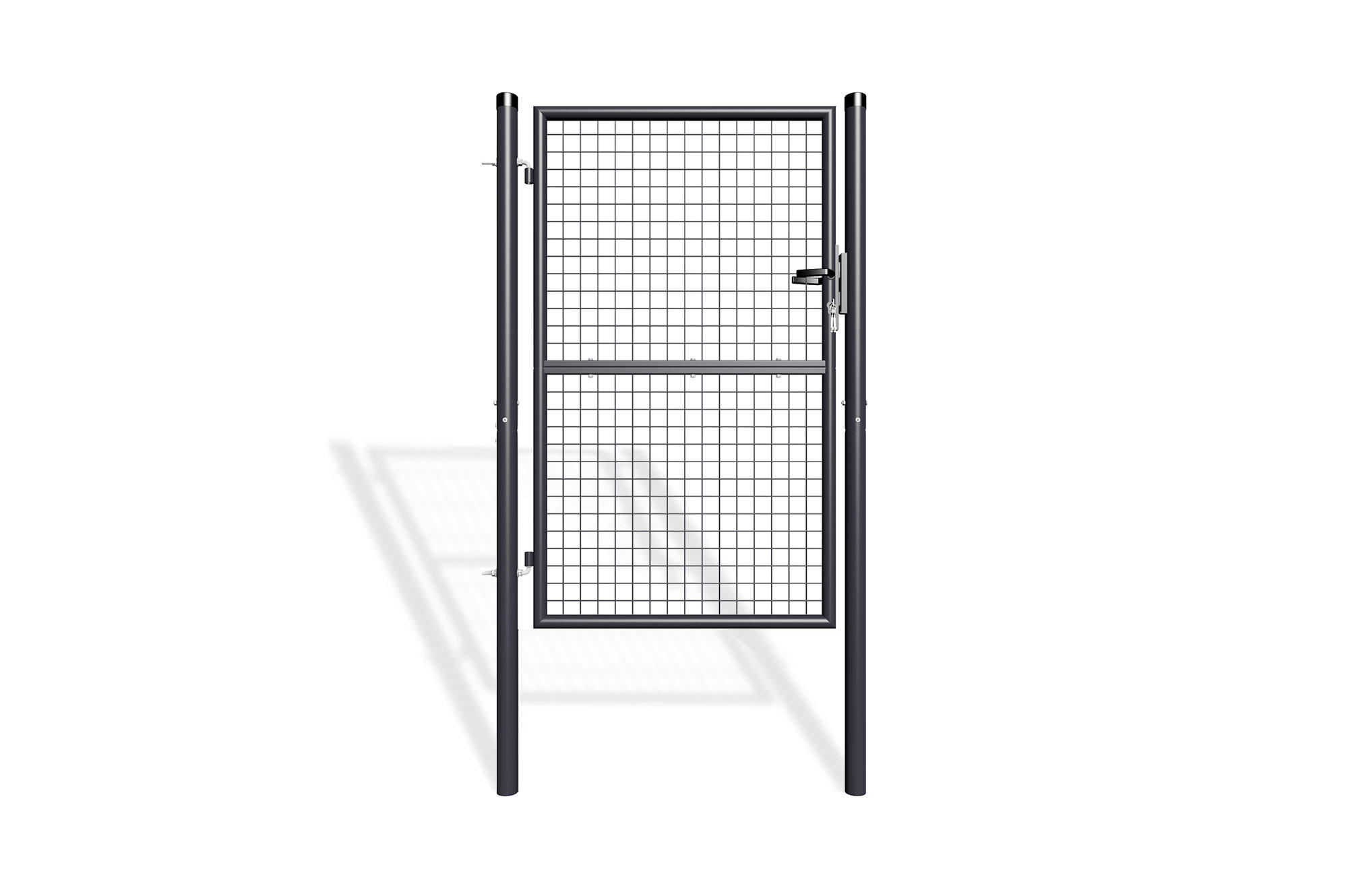 ZAUNTOR Olga grau 1m H.150cm Metall - Grau, Metall (106/156cm) - Casanoov