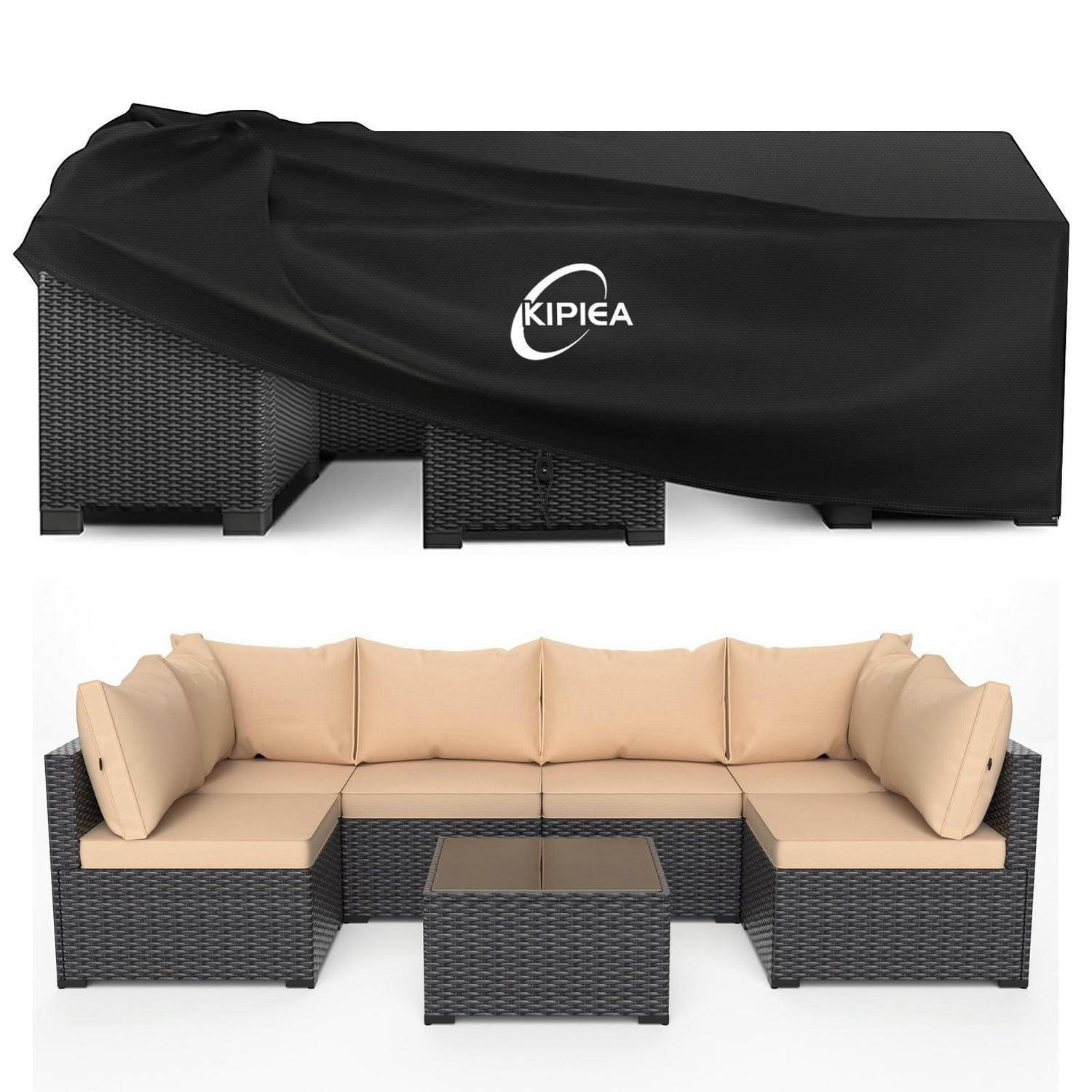 GARTENMÖBEL Abdeckung 420D Oxford 320 x 163 x 74 cm - Schwarz, Kunststoff (163/74/320cm)