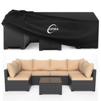 GARTENMÖBEL Abdeckung 420D Oxford 320 x 163 x 74 cm - Schwarz, Kunststoff (163/74/320cm)