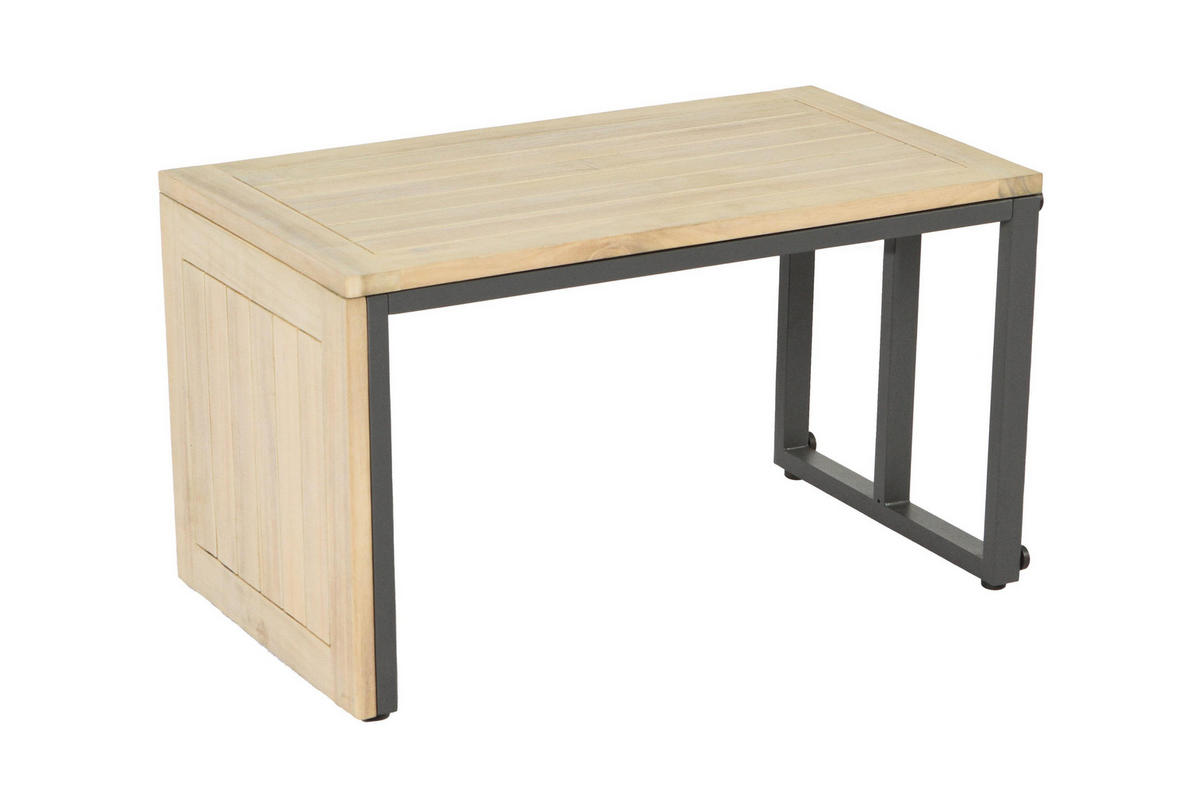 GARTEN-ECKLOUNGE Celano Beige Aluminium für 4 Personen - Grau, Kunststoff - Green Spirit