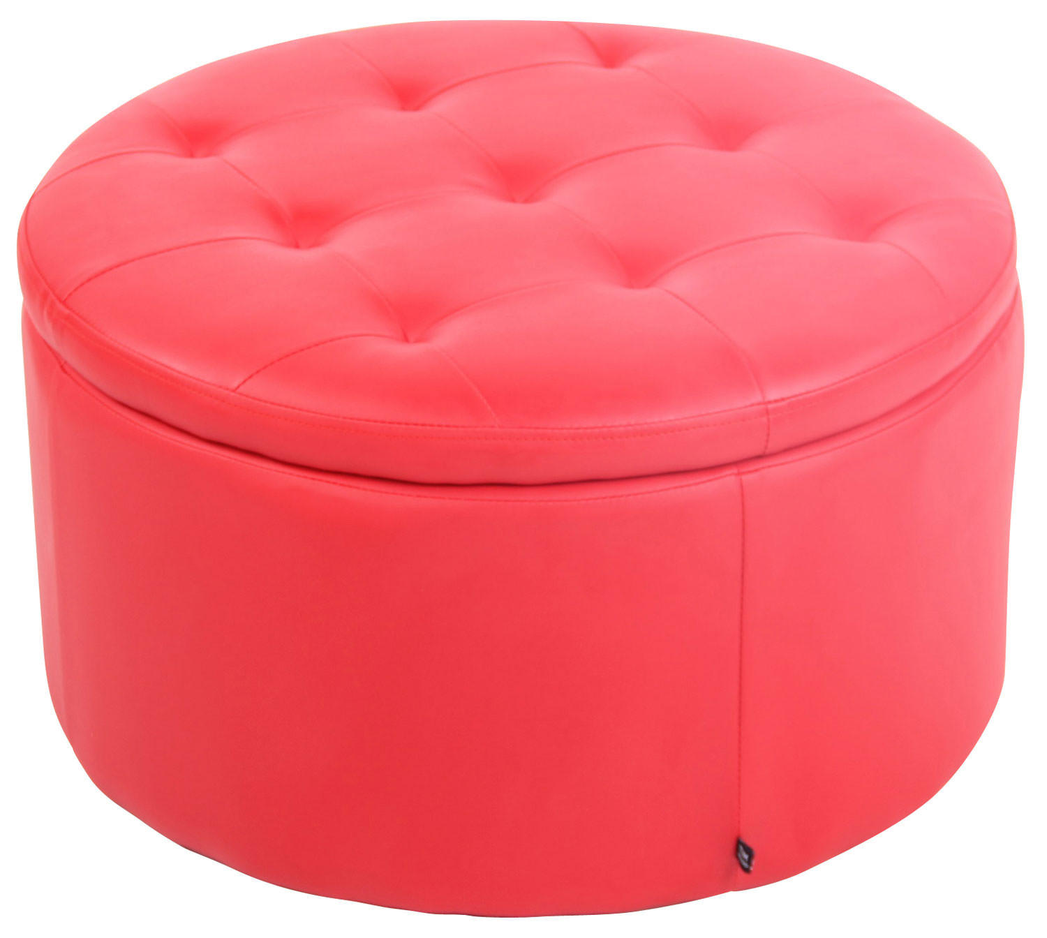 CLP Sitzpouf Rot 60x35x60 cm