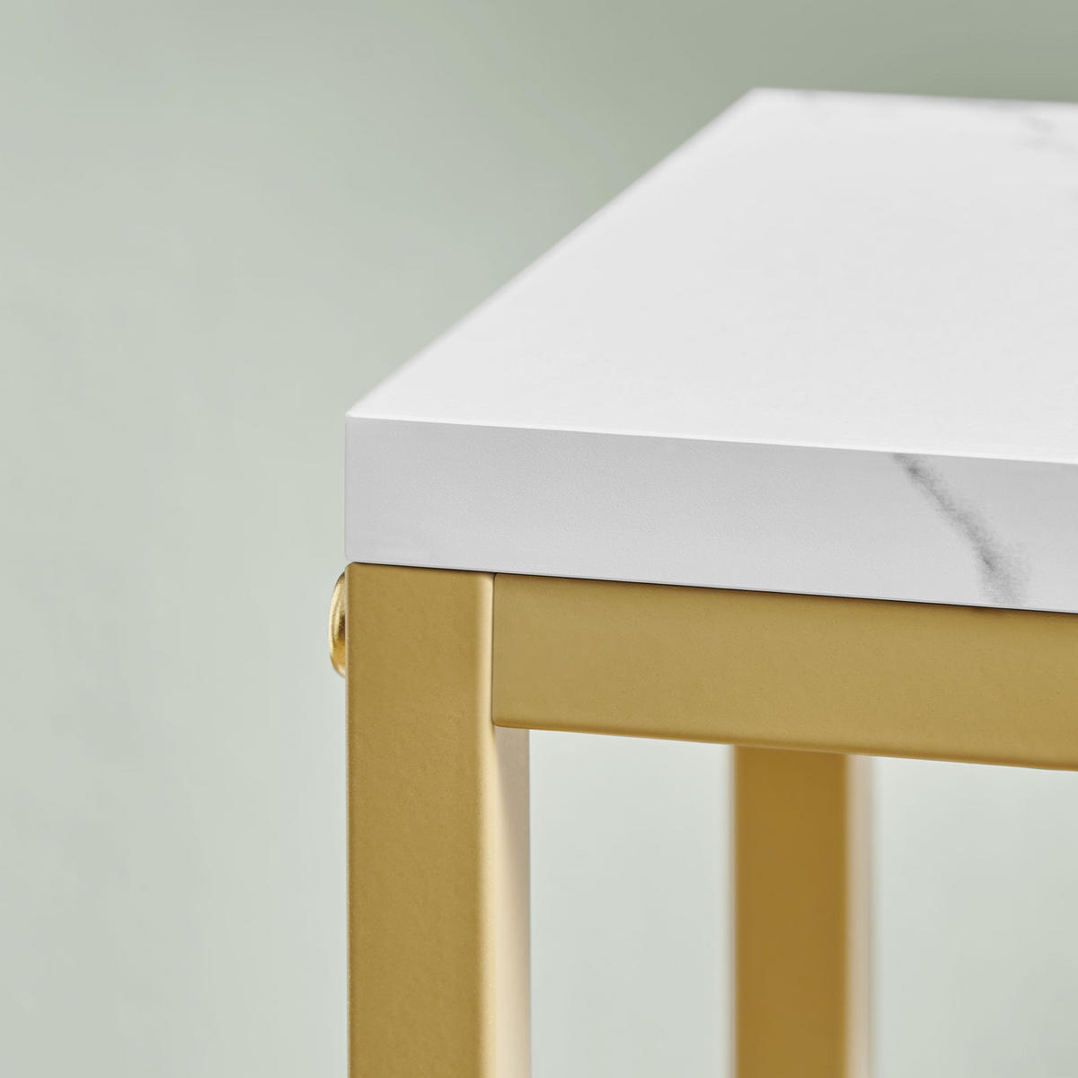BLUMENSTÄNDER - Goldfarben/Creme, Metall (34/34/71cm) - Mat-Haus