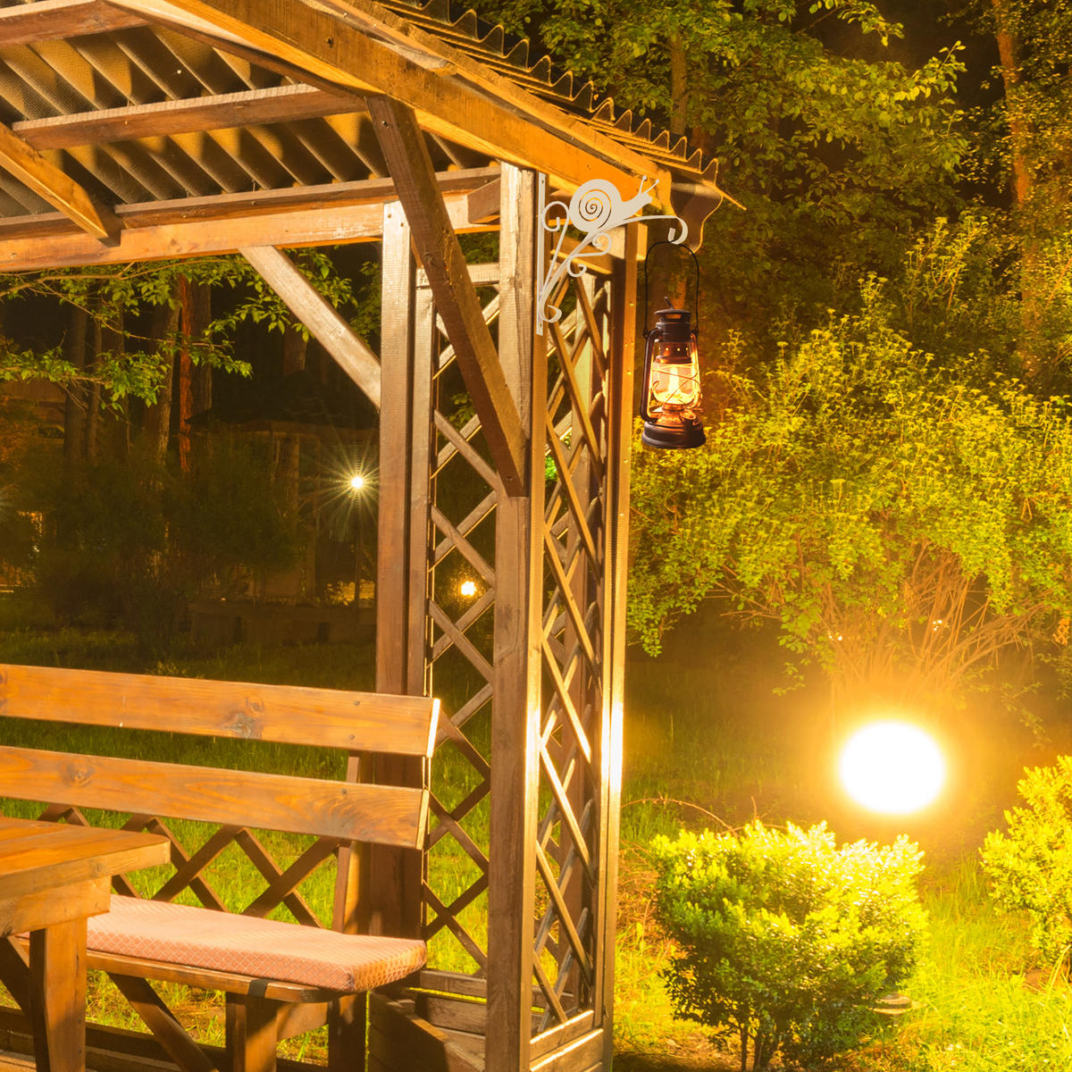 BLUMENAMPELHALTERUNG - Weiß, Metall (30.5/30/2cm) - Relaxdays