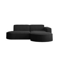 ECKSOFA MODENA L STUDIO Stoff Verita Anthrazit Rechts - Schwarz, Holz (236/165cm) - Kaiser Möbel