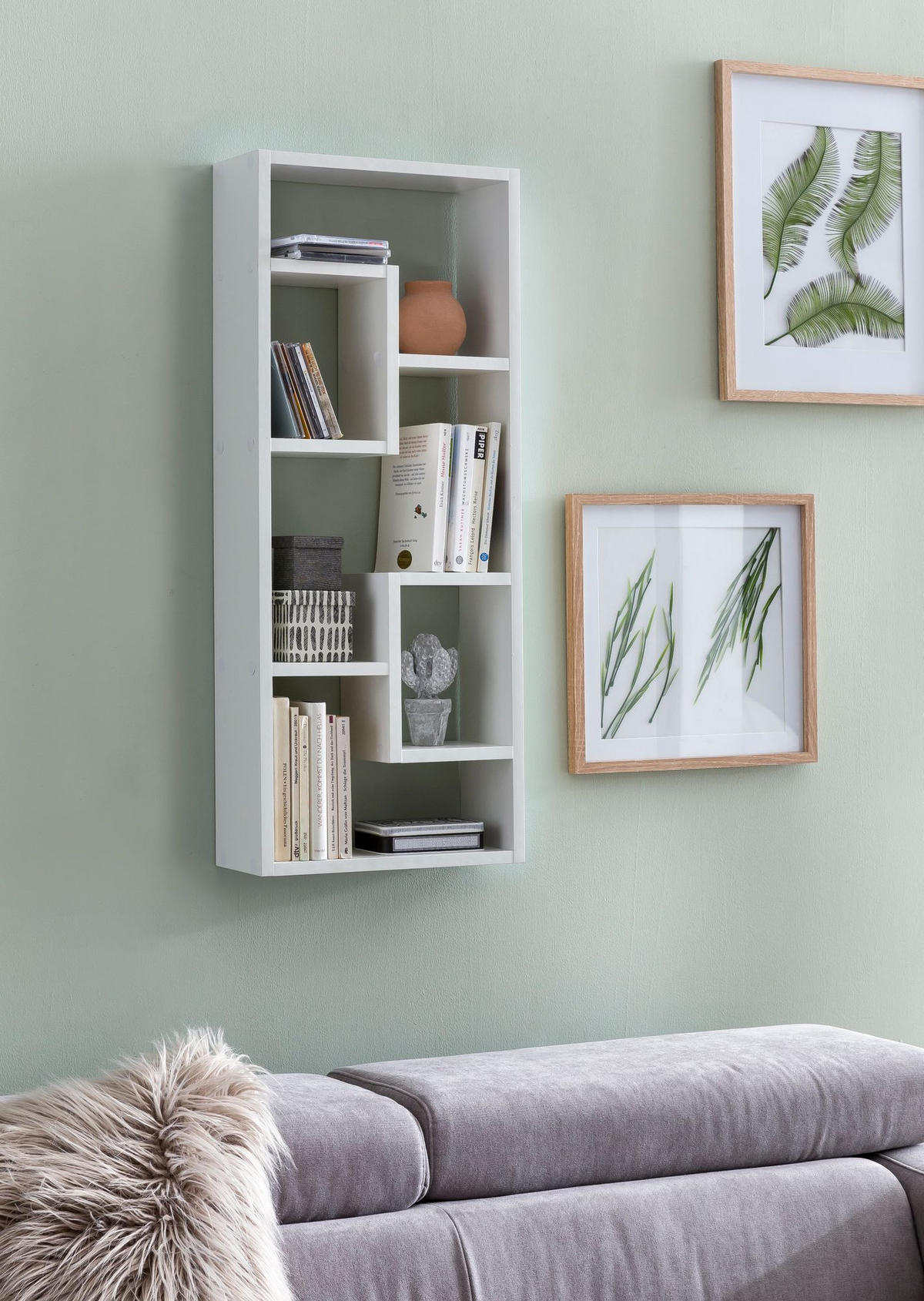 WANDREGAL ITTER Spanplatte Freischwebend Modern, Weiß 36x15x90 cm - Weiß, Holz (36/90/15cm) - KADIMA DESIGN