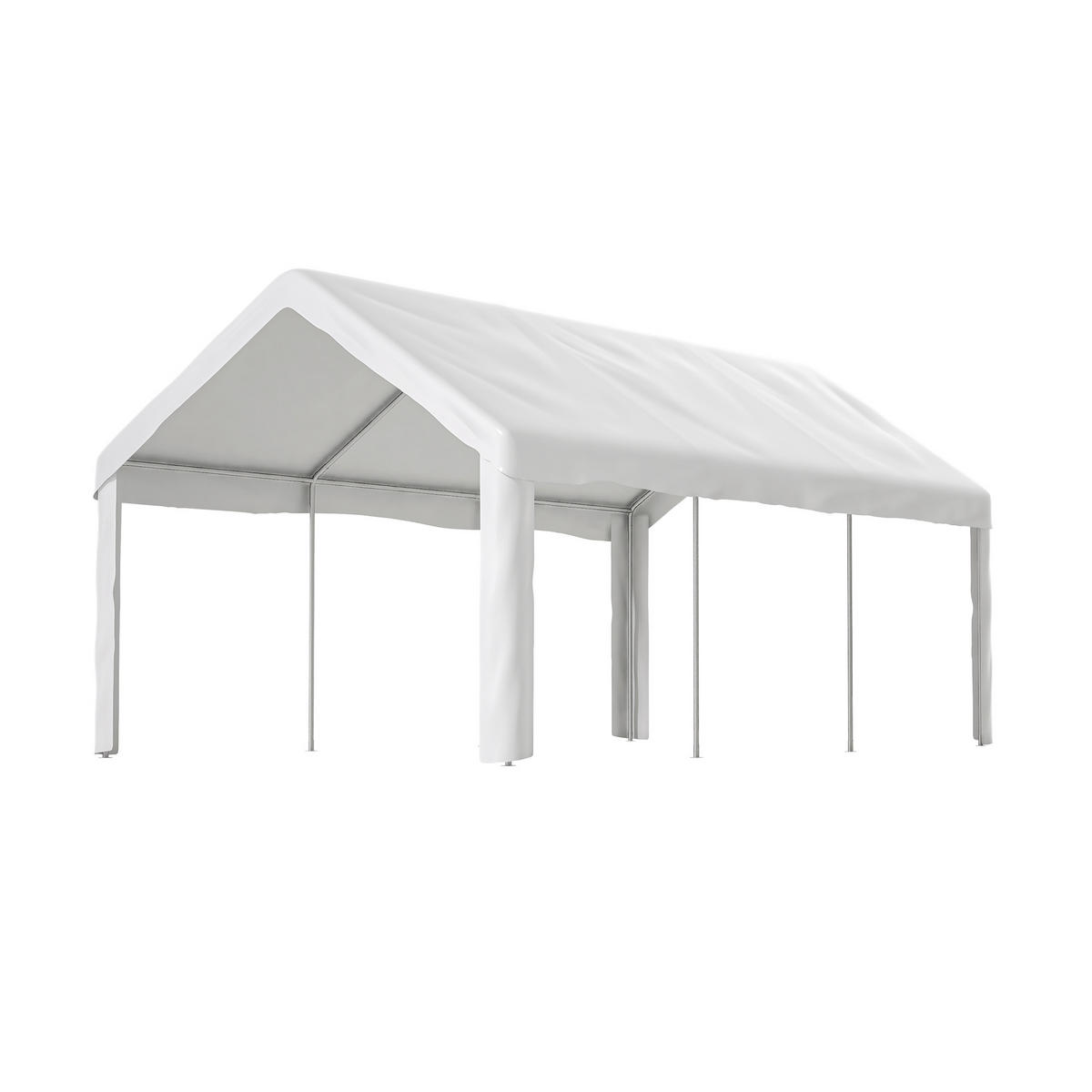 FAHRZEUG-ZELTGARAGE 3x6 m mit Doppel-Rolltor - Weiß, Metall (598/283/299cm) - ComfortXL