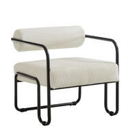 SESSEL Corduroy mit Metallgestell, DE-42392, Biege - Beige, Metall (68.5/70.5/73cm) - ComfortXL