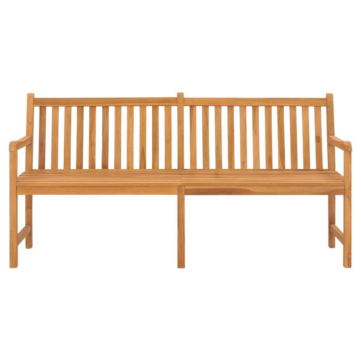 GARTENBANK 180 Cm Massivholz Teak - Braun, Holz (180/90/60cm) - vidaXL