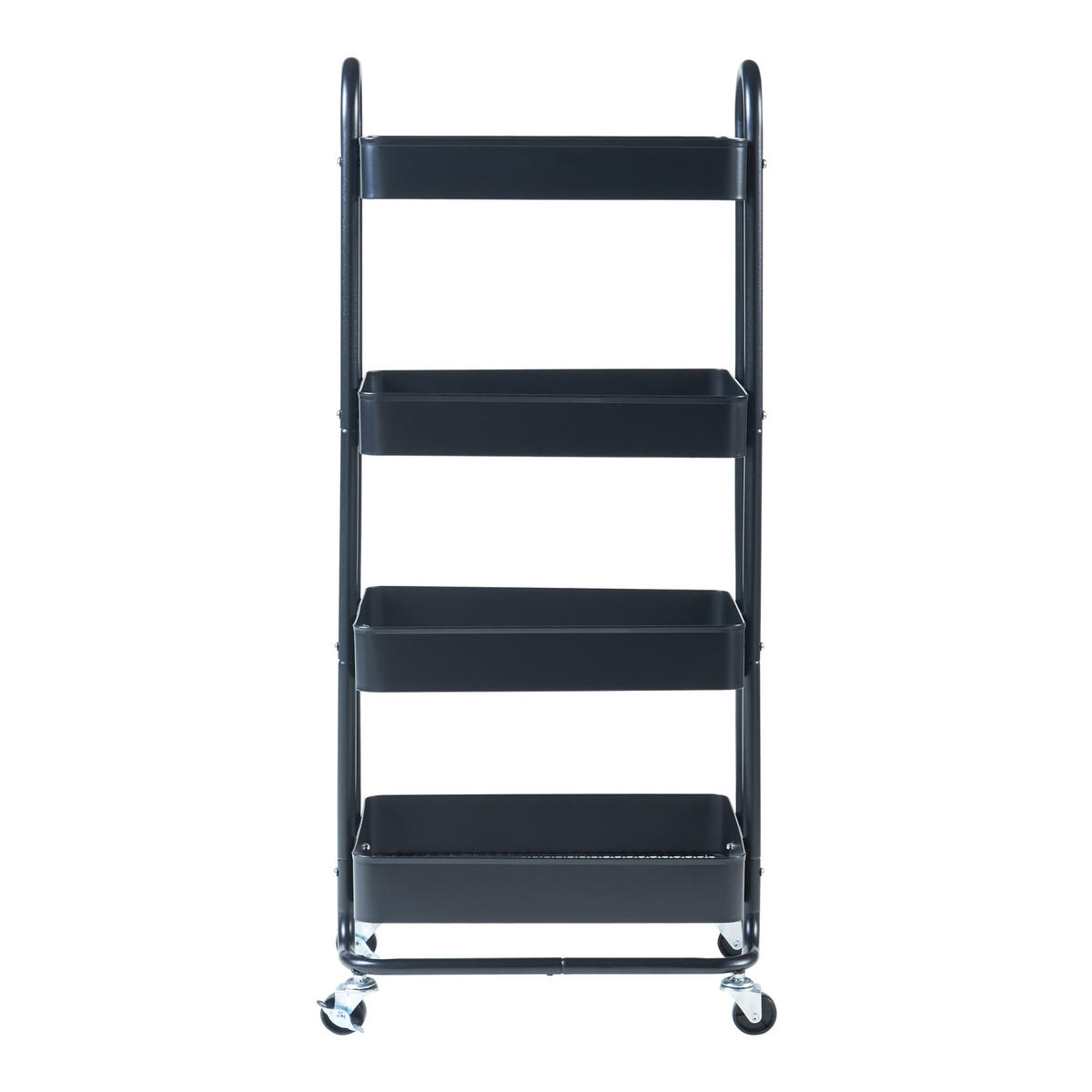 SERVIERWAGEN Pyhäntä - Schwarz, Metall (46/103.5/35cm) - [en.casa]