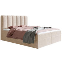 BETT Beige FOX 10 Mit Bettkasten Und Matratze 120x200 cm - Beige, Textil (120/200cm) - Sepro Meble
