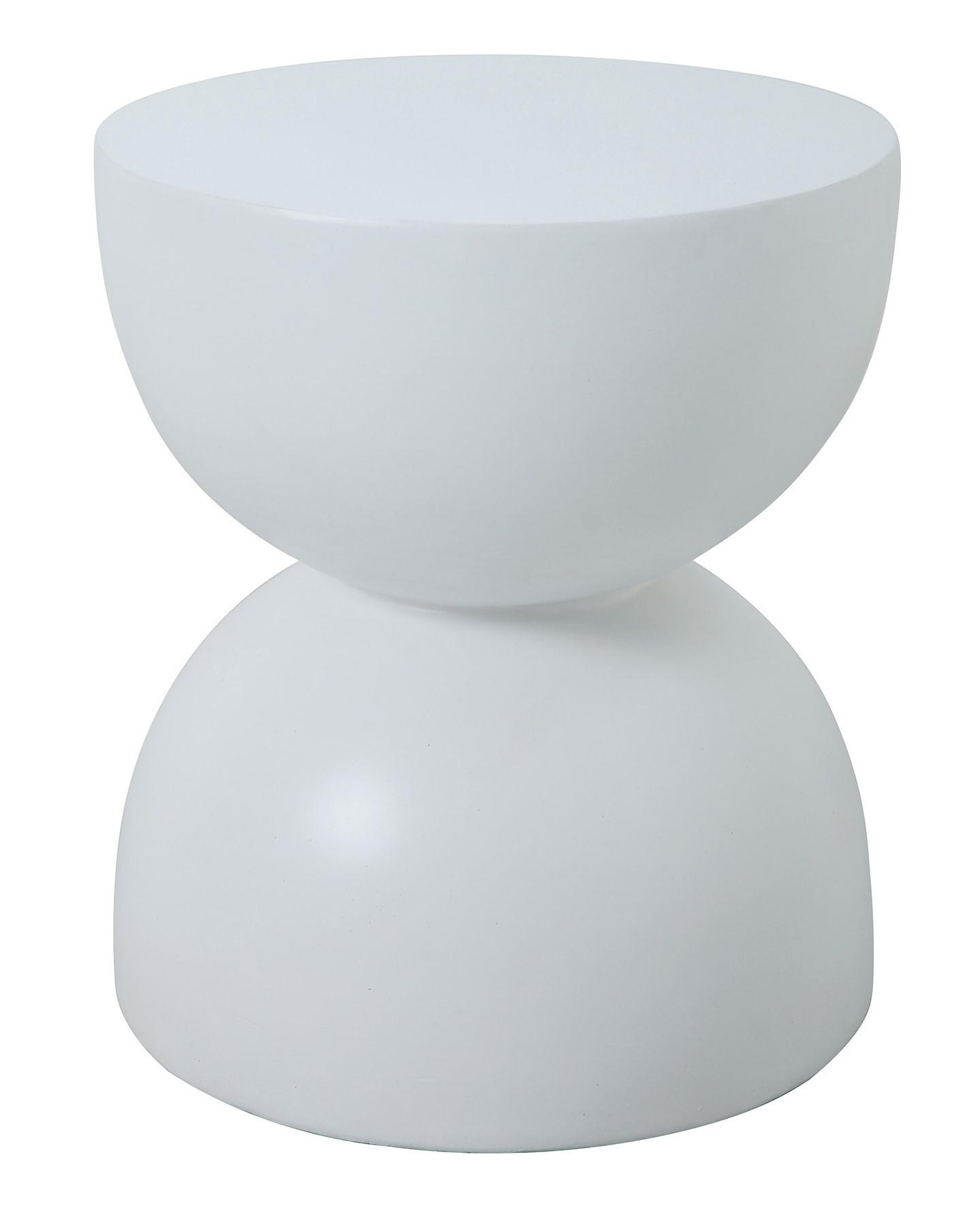 BEISTELLTISCH Rund Weiß 45 x 45 x 52 cm - Weiß, Metall (39.5/39.5/45cm) - Nordlys