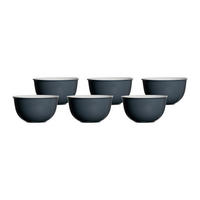 MÜSLISCHALEN Doppio Anthrazit ø 14 cm 6er Set - Anthrazit, Keramik (14cm) - Ritzenhoff Breker