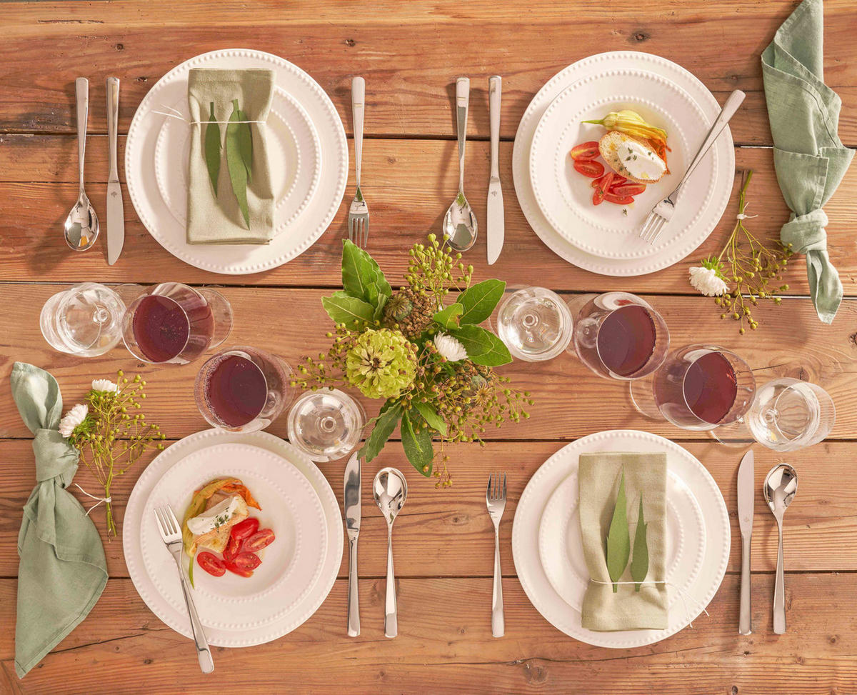 SPEISESERVICE Collina 18 Teilig - Weiß, Keramik (23/29/38cm)