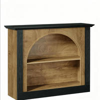 KONSOLENTISCH aus Holz mit Tischplatte 110x30x90 cm Schwarz-Rustikal, 3 Ebenen und Stauraum - Schwarz, Holz (30/110/90cm) - IVMEU
