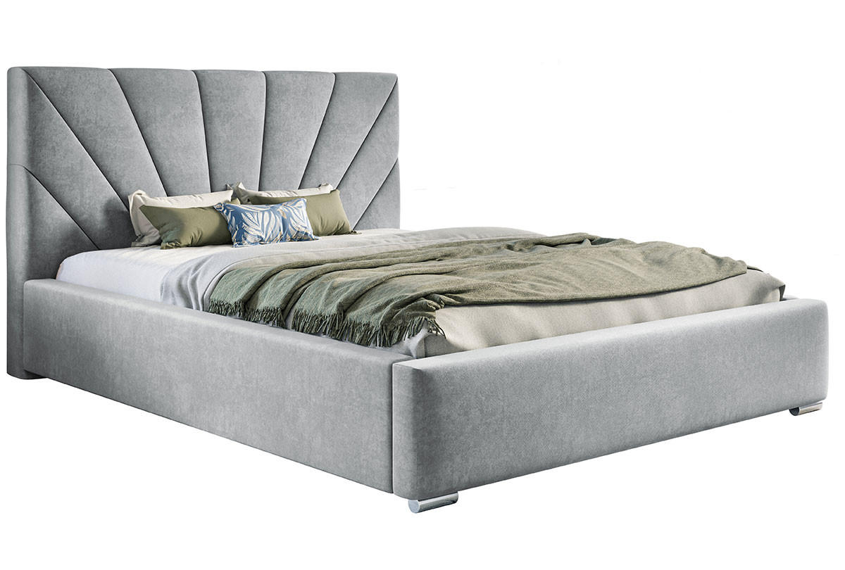 BETT Grau BEN 9 Mit Bettkasten 180x200 cm - Grau, Textil (180/200cm) - Sepro Meble