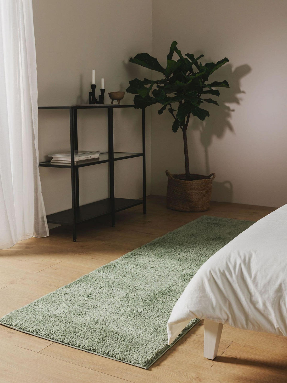 LÄUFER Soda Hellgrün 80x240 cm - Grün, Textil (80/1cm) - KUNSTLOFT
