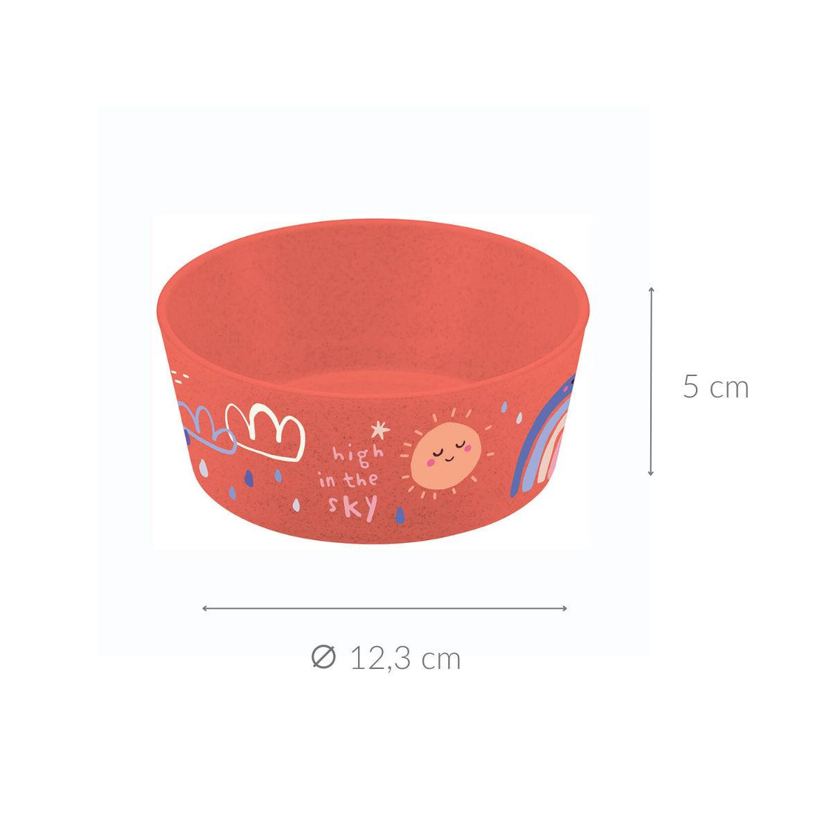KINDERSCHALE Dreams Organic red 400 ml 12,3/12,3/5 cm - Rot, Kunststoff (12.3/5/12.3cm) - KOZIOL