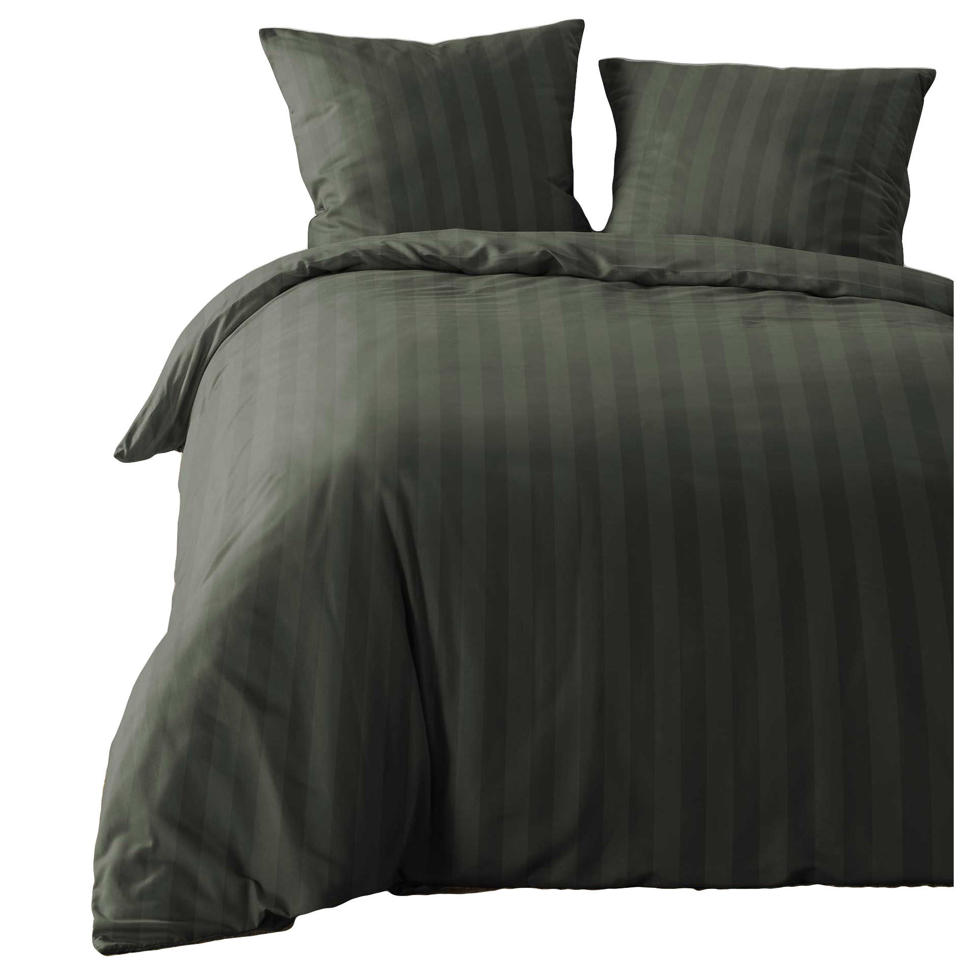 BETTWÄSCHE-SET Mikrofasern Cleo 240/220 cm - Olivgrün, Textil (220/240cm) - Douceur d´intérieur