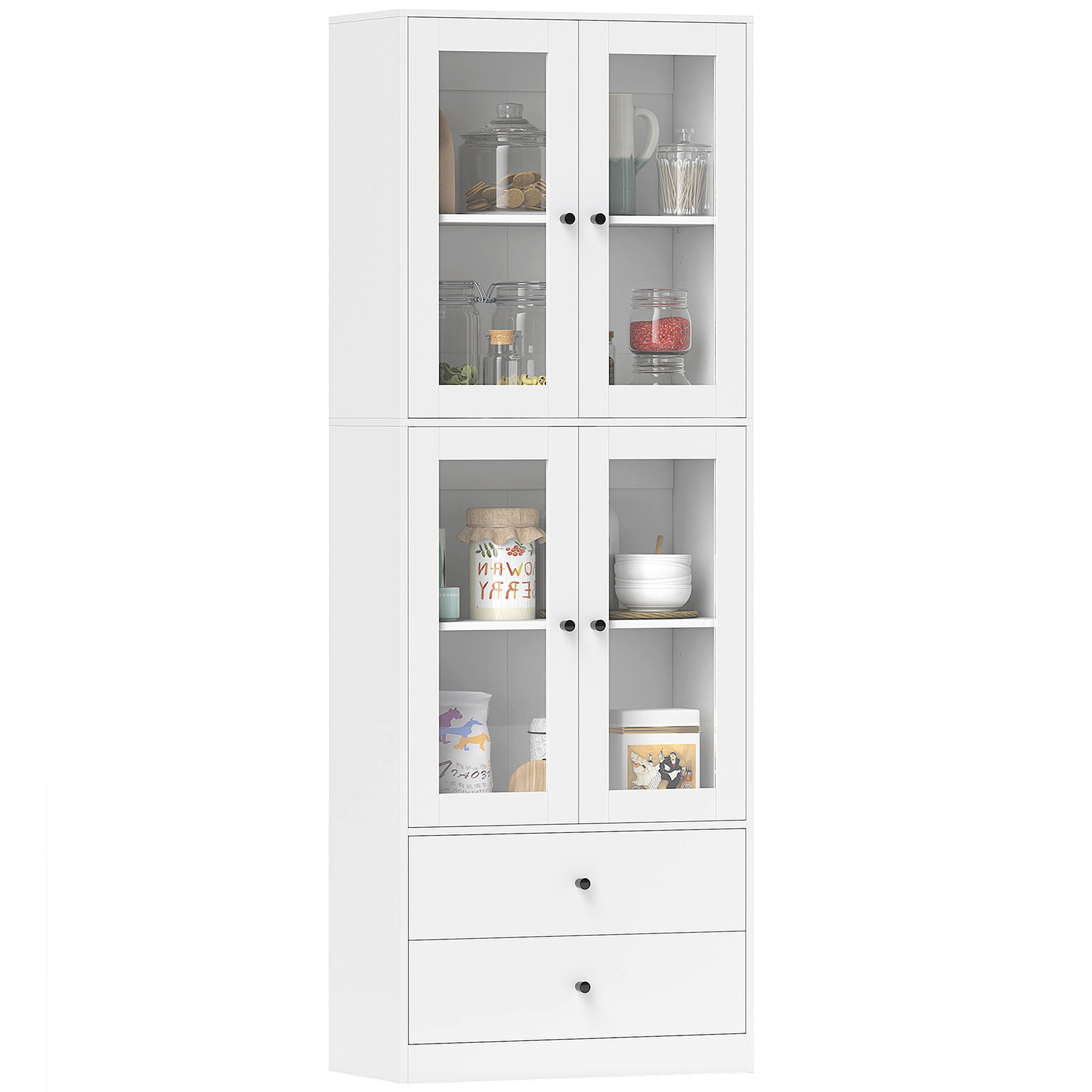 ComfortXL Highboard Weiß 30x170x59 cm