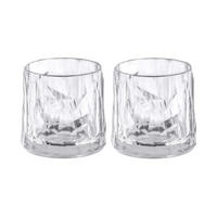 WHISKYBECHER SUPERGLAS Club No. 2 transparent 250 ml 2er Set - Transparent, Kunststoff (0.25L) - Koziol