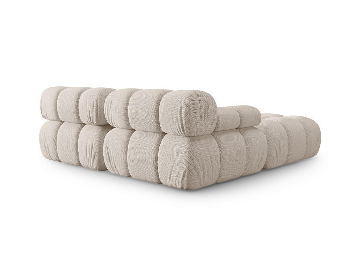 SOFA modular Bellis aus 3D-Stoff leichtes beige 3 Sitzplätze - Creme, Textil (188/70/188cm) - Micadoni