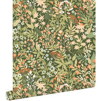TAPETE Feldblumen 50 x 900 cm - Grün, Papier (50/900cm) - ESTAhome