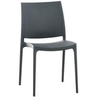 STUHL Maybrit dunkelgrau - Grau, Kunststoff (44/81/50cm) - TPFGarden