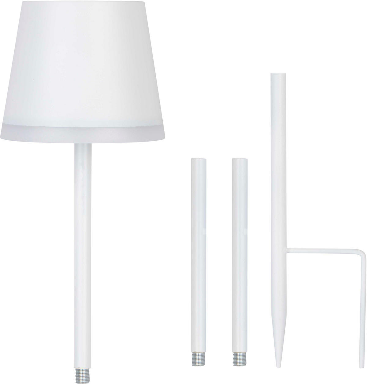 LED-SOLAR-GARTENLEUCHTE Tischleuchte weiß - Weiß, Kunststoff (5/5/5cm) - Northpoint