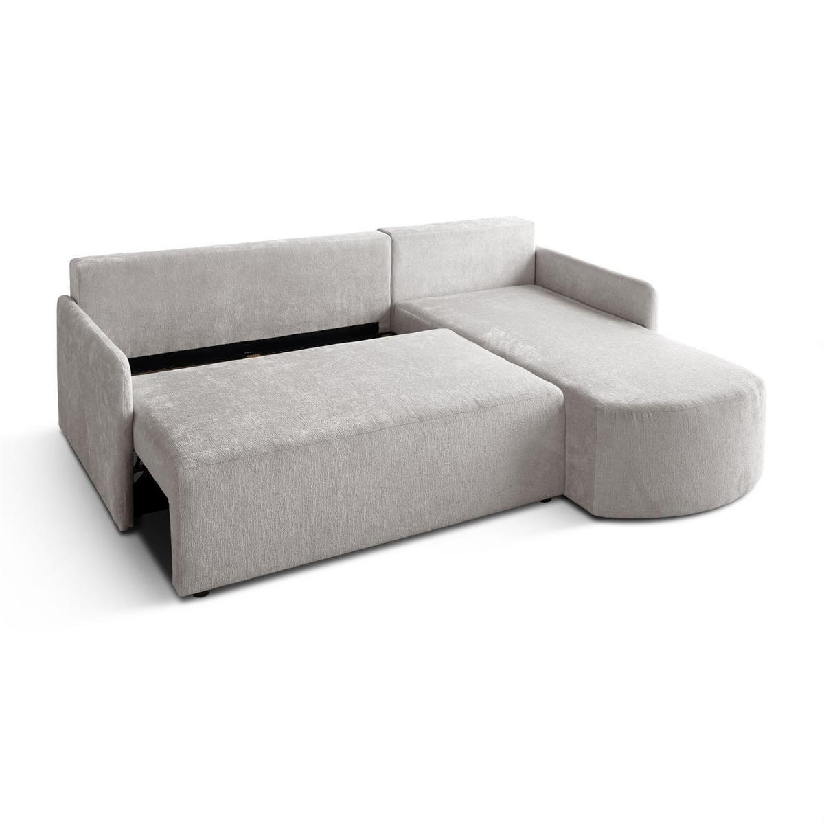 ECKSOFA BLISS mit Schlaffunktion und Bettkasten Harmony 80 - Grau, Textil (212/160cm) - Lookway