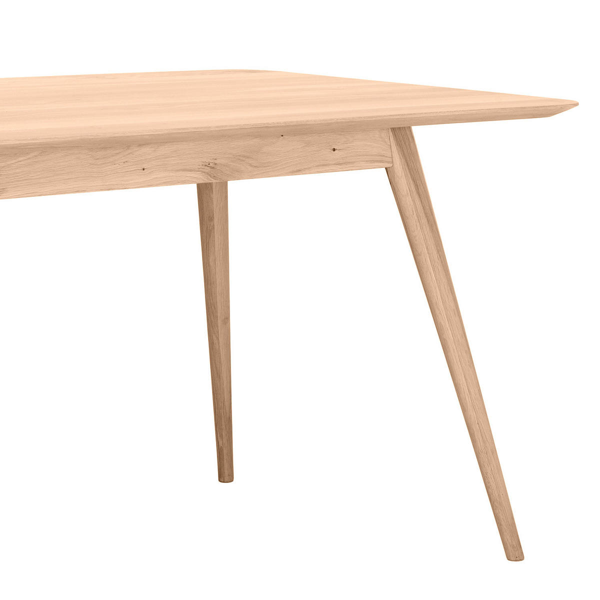 ESSTISCH - Massivholz - Eichefarben, Holz (90/160/75cm) - home24