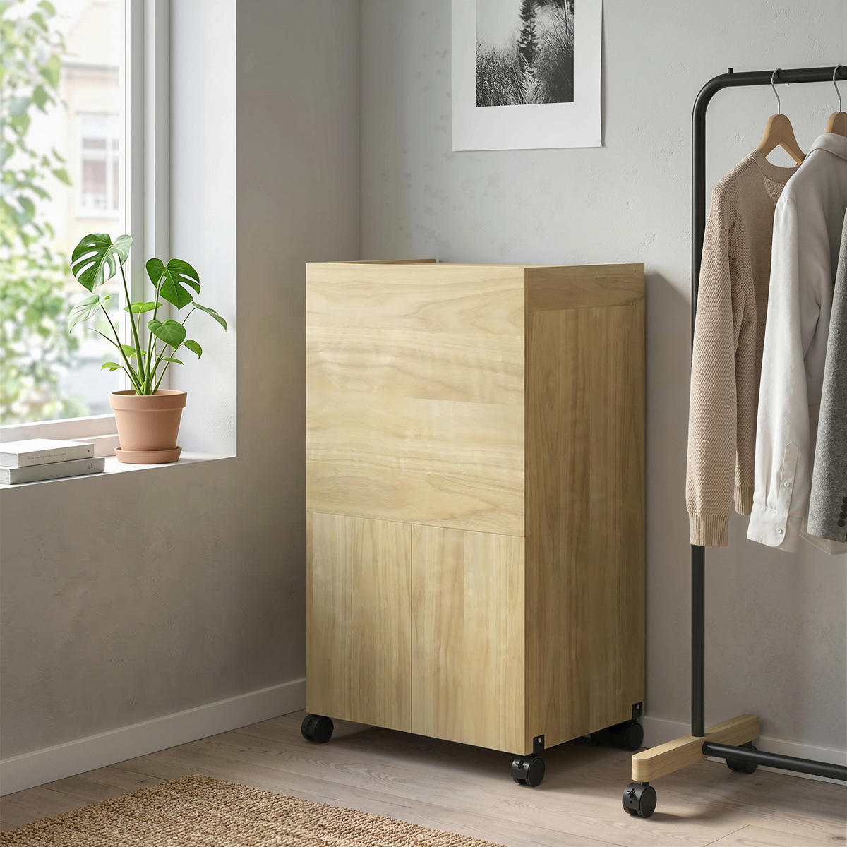 BÜGELBRETTSCHRANK Eukalyptusholzfarben 1 Stück - Eukalyptusholzfarben, Holzwerkstoff (55/87/154cm) - GiPP