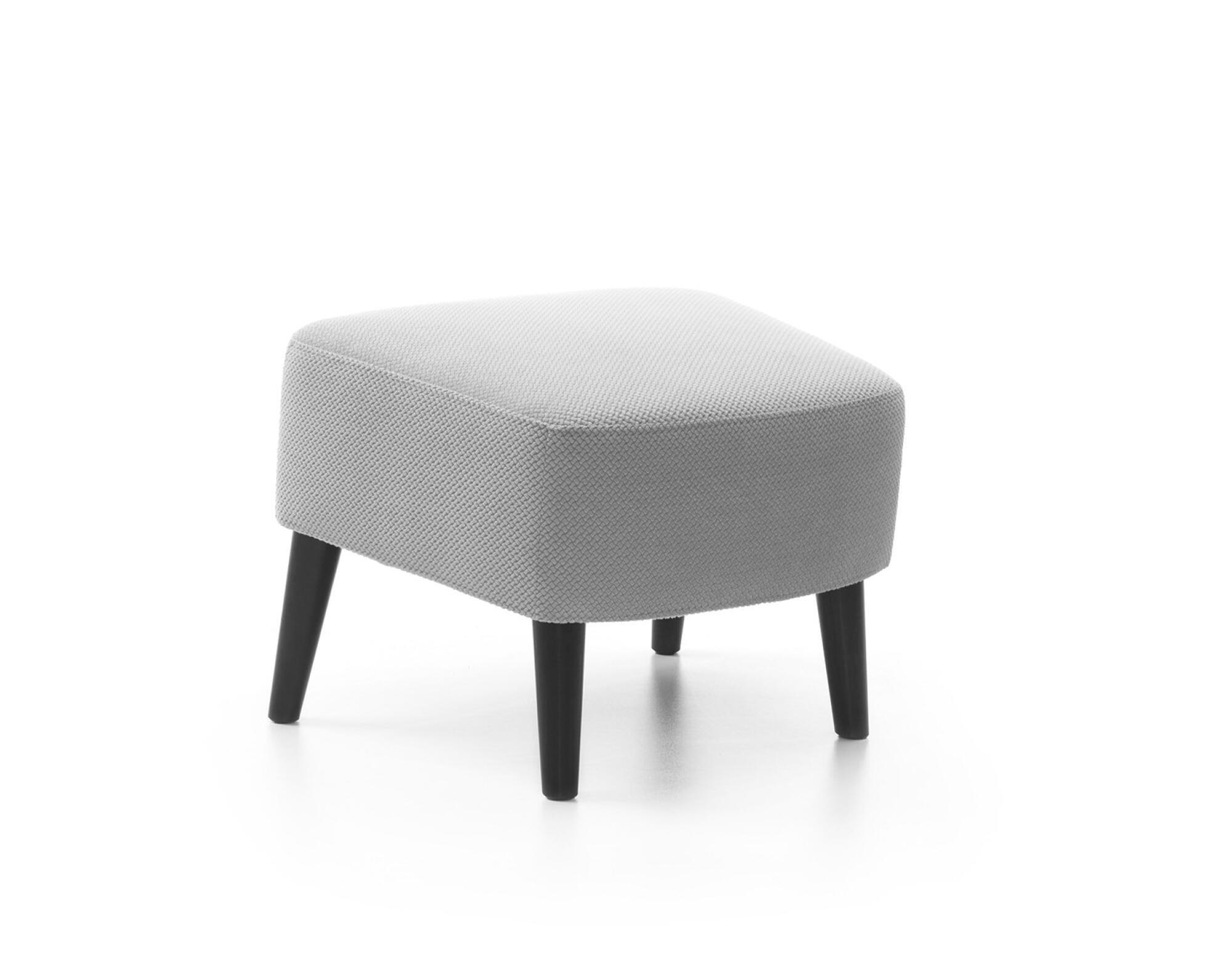 SITZPOUF NEXT Grau 56x46x43 cm - Grau, Textil (56/43/46cm) - FURNLUX