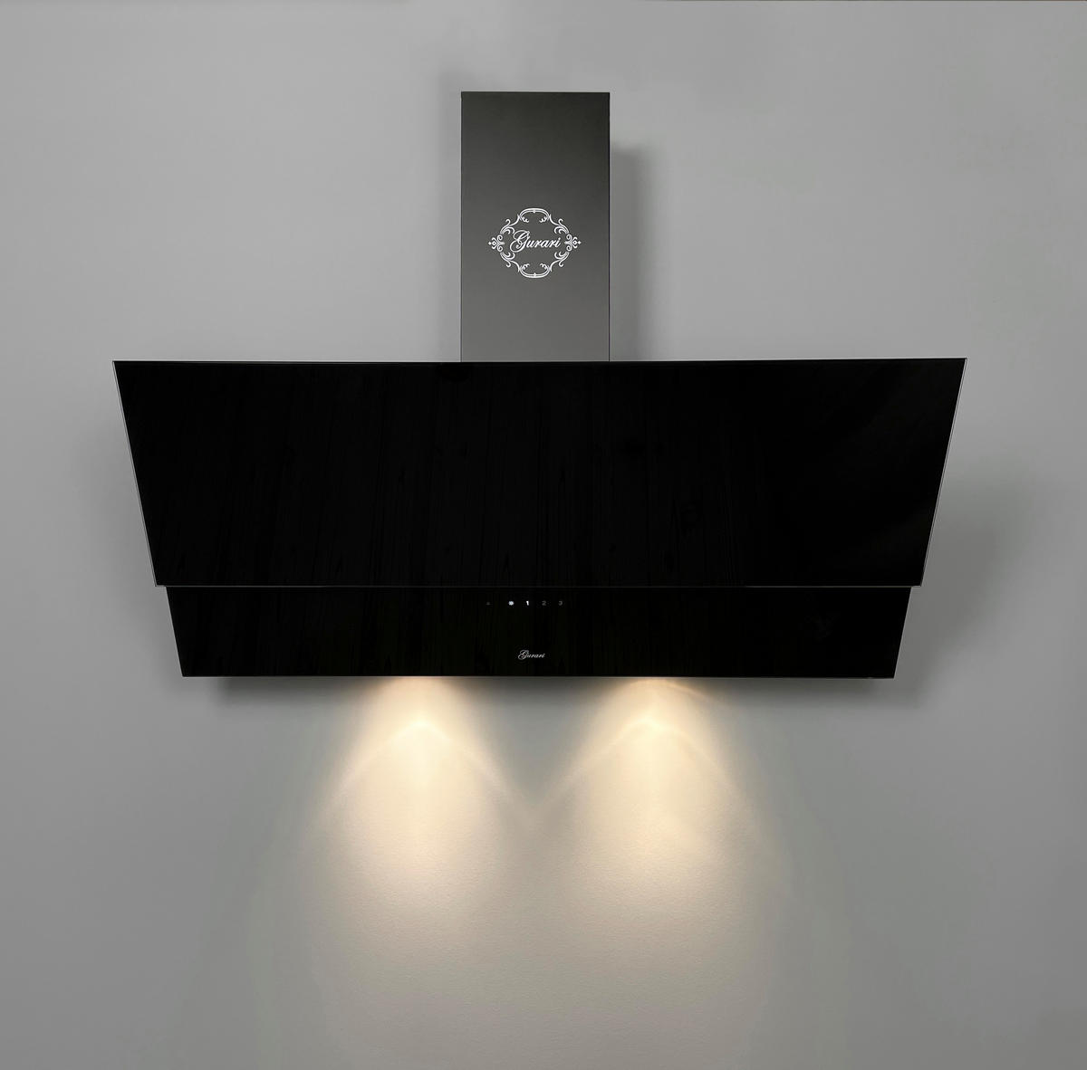 DUNSTABZUGSHAUBE GCH D 268 BL 8 Prime + Umluftset, 80 cm Schwarz Glas - Schwarz, Glas/Metall (80/36/37cm) - Gurari