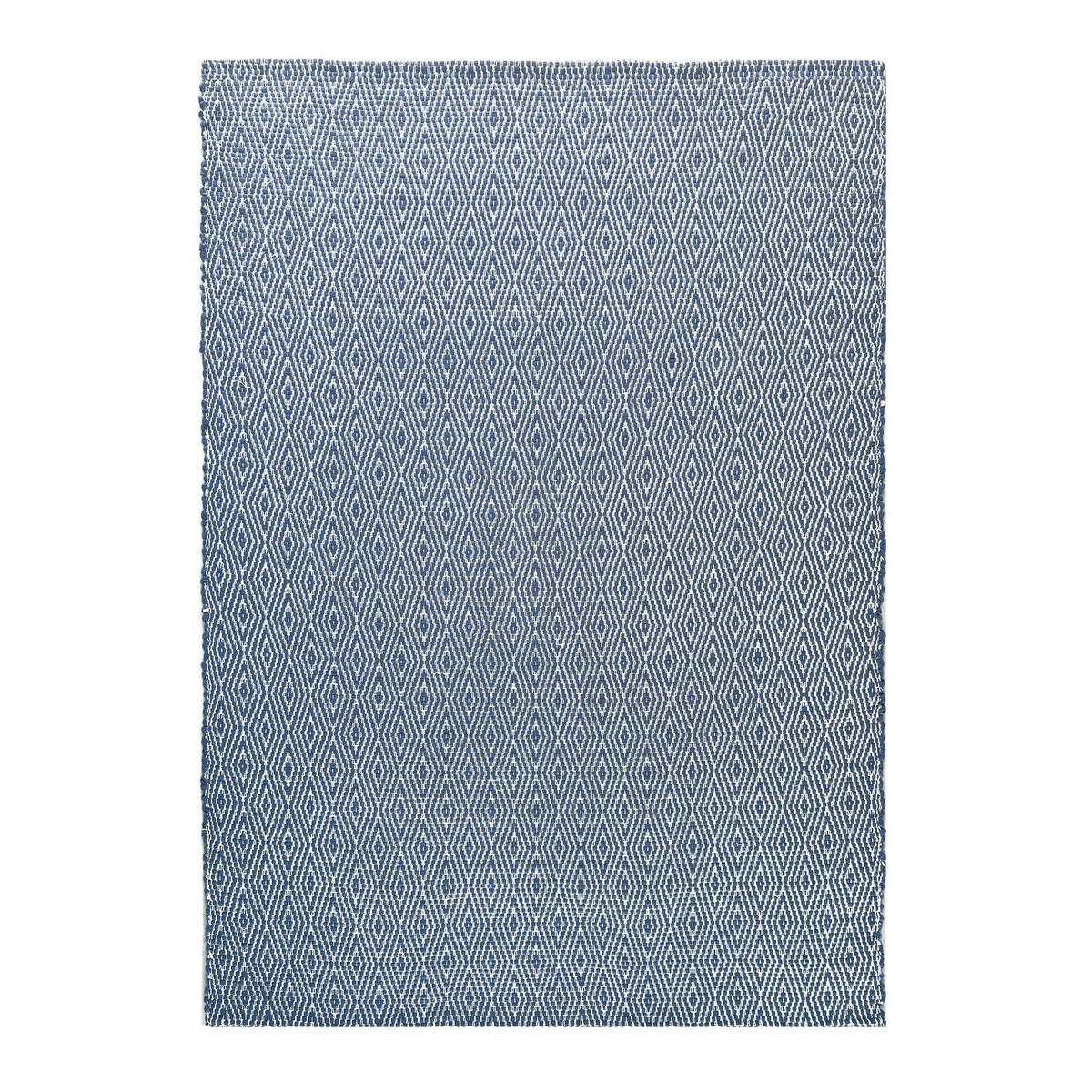 TEPPICH aus recycelten Fasern handgewebt blau - Blau, Naturmaterialien (160/230cm) - AFK Living