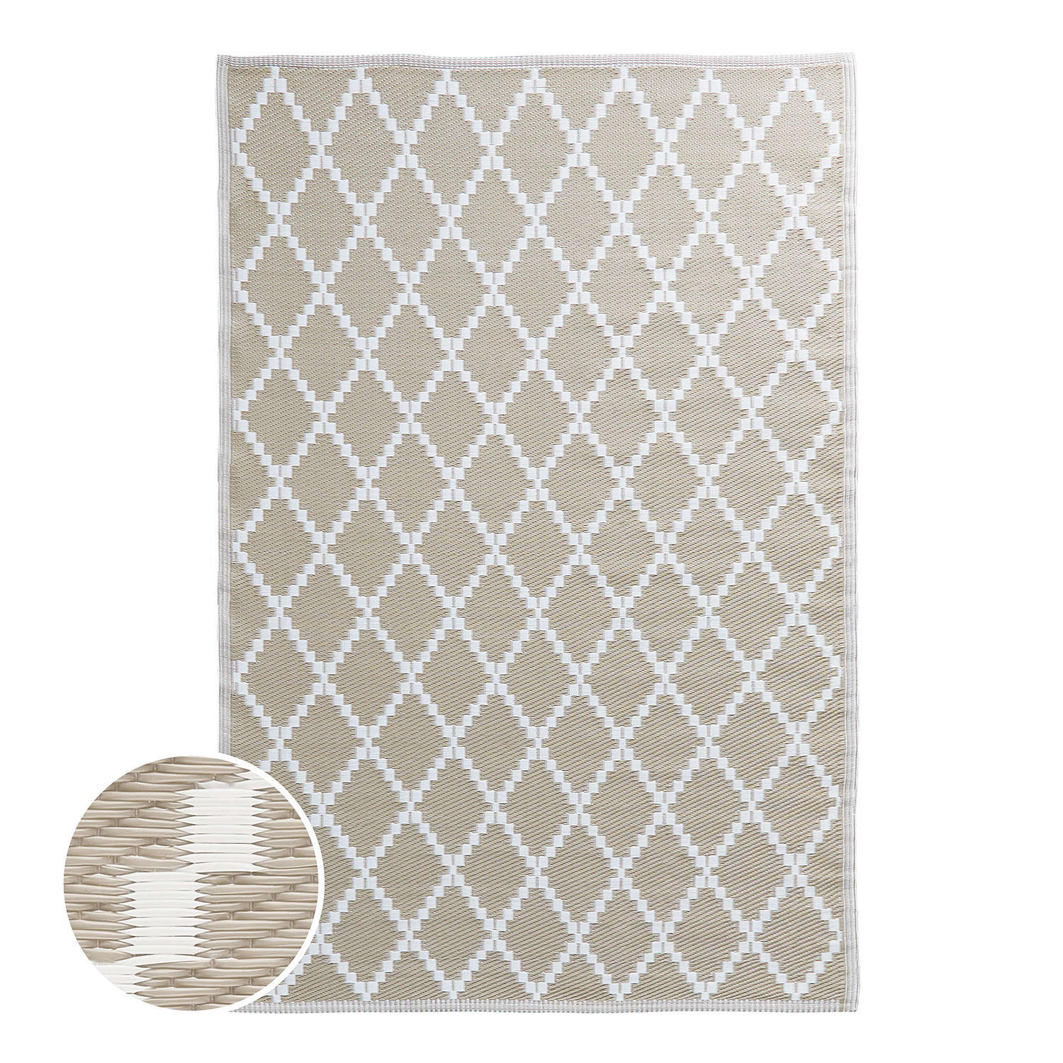 IN-/OUTDOORTEPPICH Colour Clash - Beige, Kunststoff (118/180cm) - Butlers