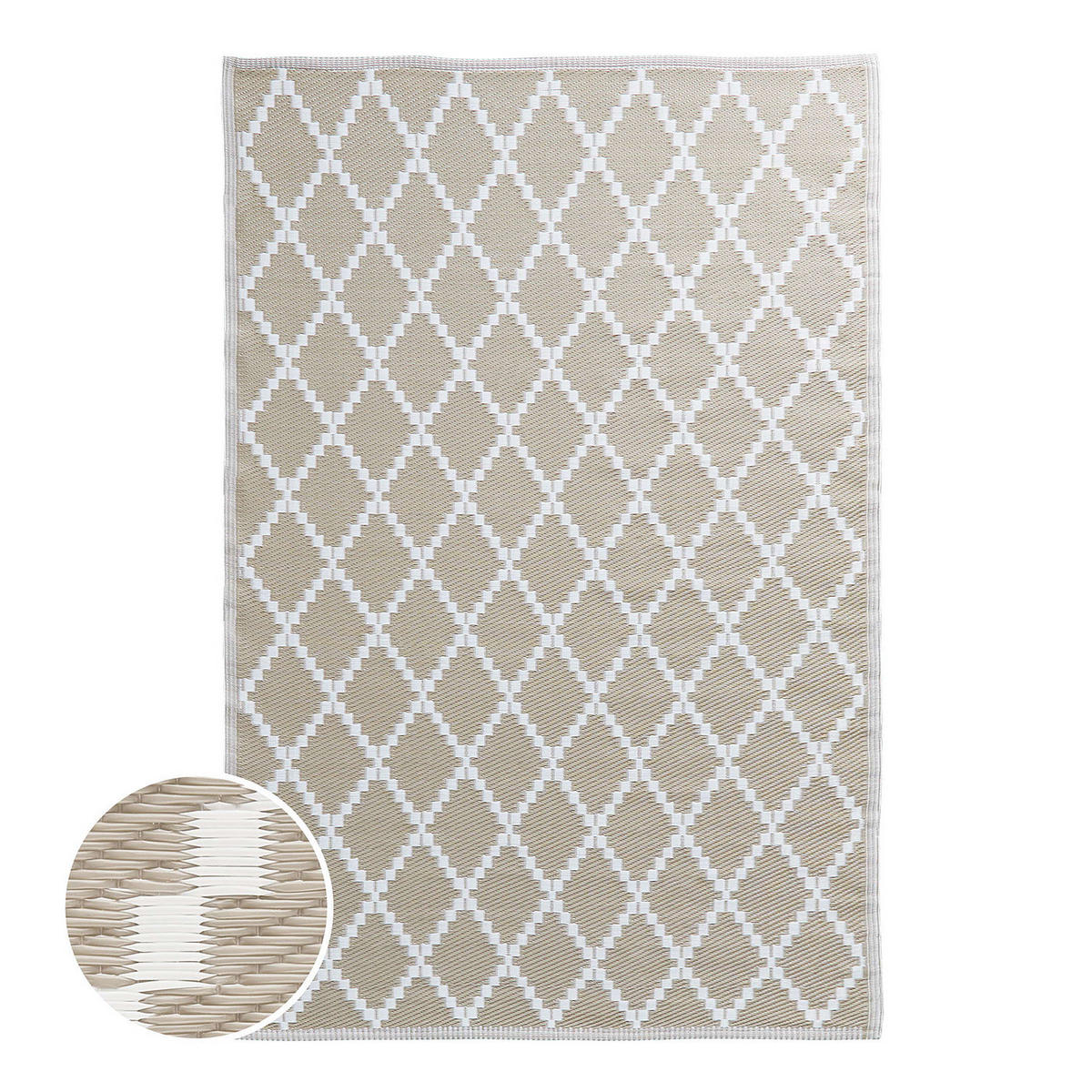 IN-/OUTDOORTEPPICH Colour Clash - Beige, Kunststoff (118/180cm) - Butlers