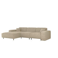 ECKSOFA Gloria In Scala - Sandfarben, Holzwerkstoff/Textil (165/266cm) - Fun Möbel