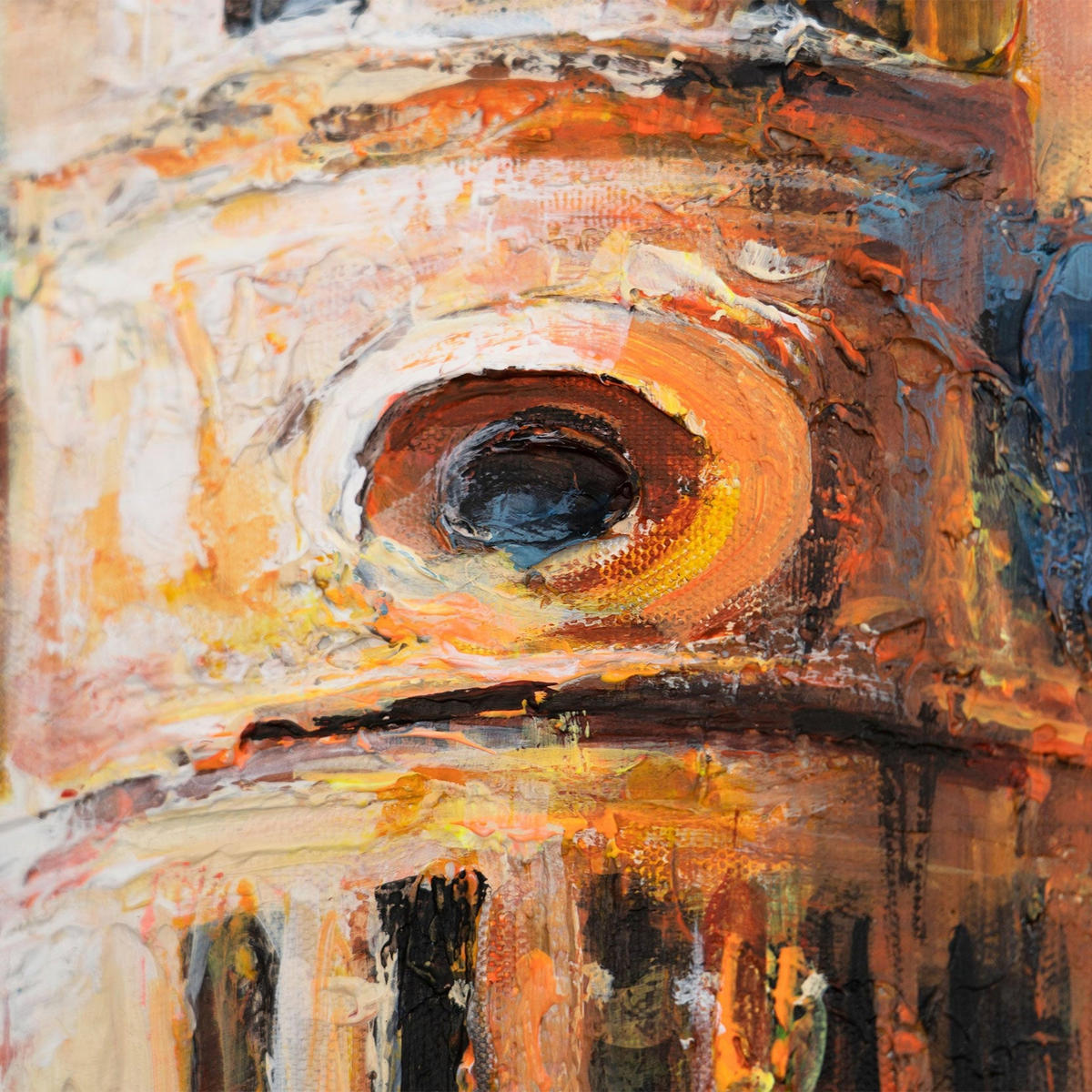 GEMÄLDE Raum und Rhythmus Schattenfugenrahmen Weiß 120x80 cm - Weiß, Holz (120/80cm) - YS-art gallery
