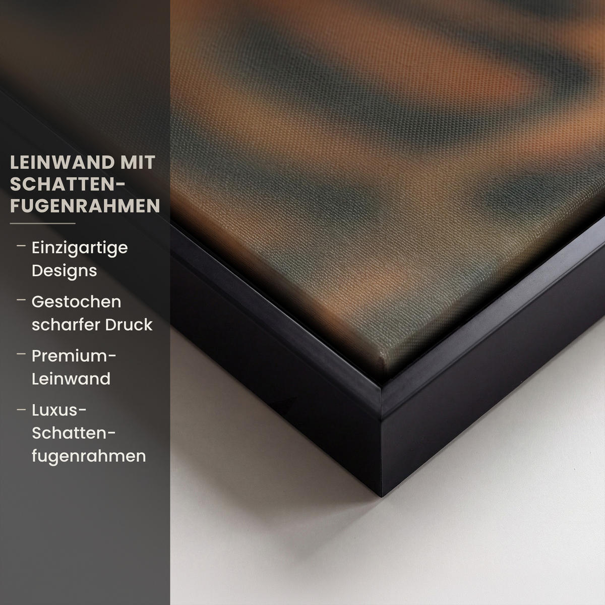 LEINWAND Bilder mit Rahmen - Natur - Leopard - Tier - Sonnenuntergang - Modern - 90x140 - Orange, Textil (90/140cm) - MuchoWow