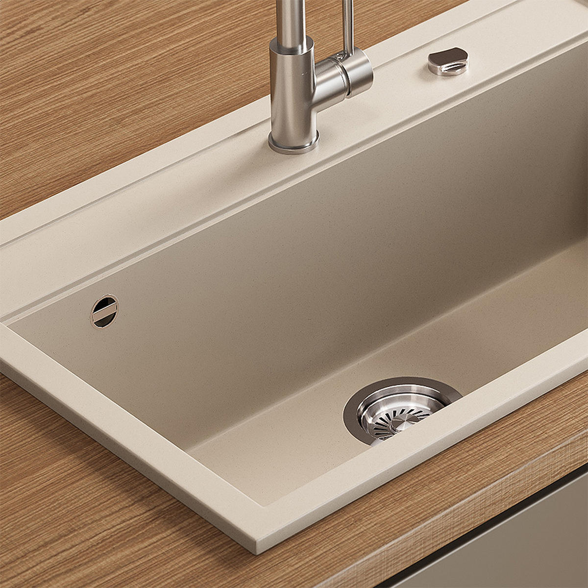 UMYVADLO Sydney Béžová - béžová, keramika (80/20/51cm) - Bergstroem