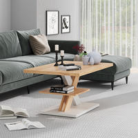 COUCHTISCH Arivo Eiche/Weiß 90 x 60 cm mit Ablage - Eichefarben/Weiß, Holzwerkstoff (60/90/45cm) - Vicco