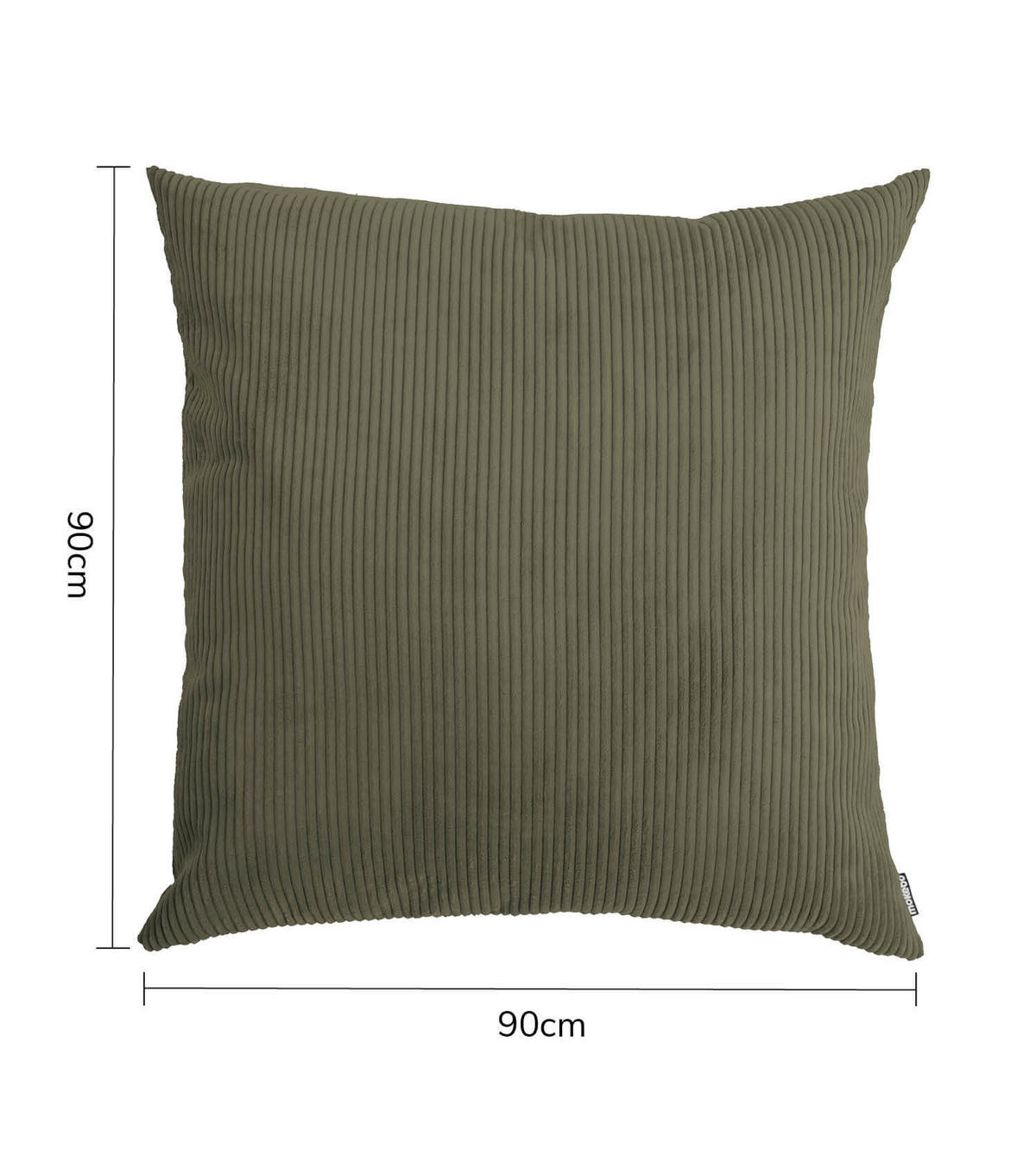 SOFAKISSEN Das Anschmiegsame - Grün, Textil (90/10cm) - Mokebo