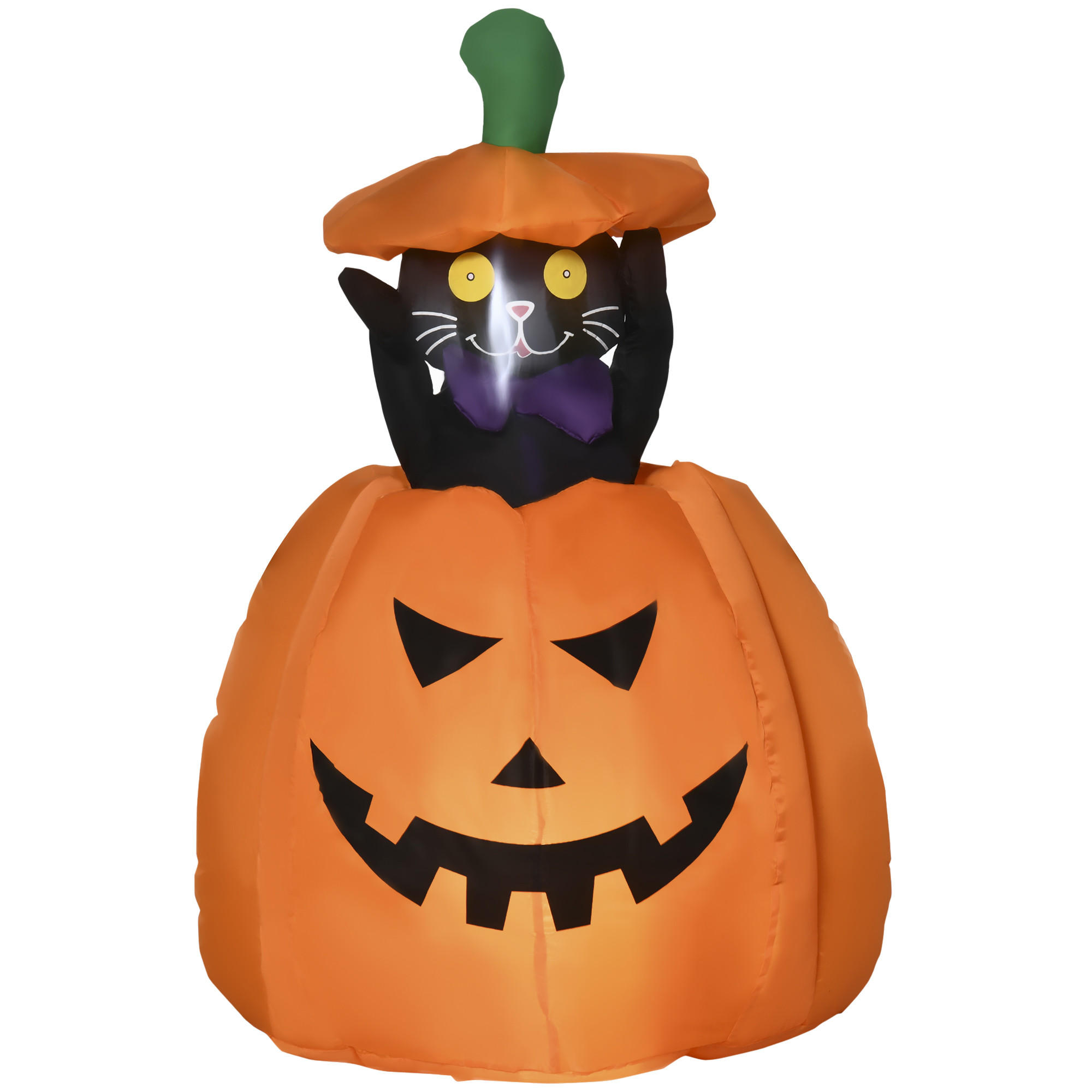 HALLOWEEN-DEKORATION Orange 76.0/64.0/115.0cm - Orange, Textil (64/115/76cm)