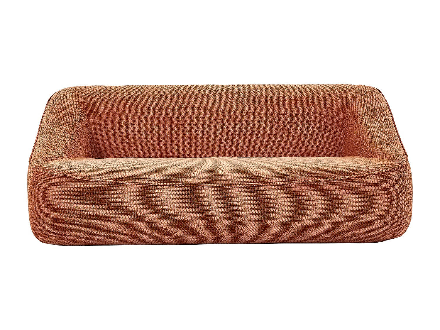 SOFA - 3 Personen - stoff - terracotta Kireba - Terracotta, Textil (203/74/103cm) - Vente-Unique