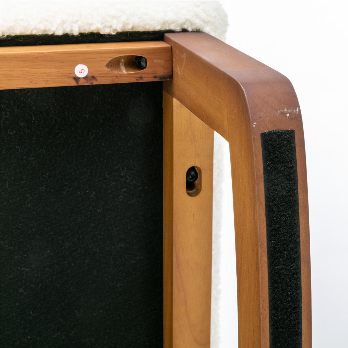 SCHAUKELSTUHL Polyester weiß - Weiß, Holz/Textil (69/101/94cm) - Urban Meuble