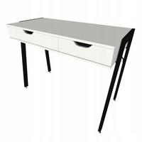 SCHREIBTISCH, weiß 80/40/90 cm - Weiß, Holzwerkstoff (40/80/90cm)