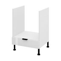 BACKOFENSCHRANK – 60 cm – KU-DP60 – Lunara – Weiß Hochglanz - Weiß, Holzwerkstoff (60/72/52cm) - hi-markt